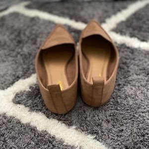Lulu Emmy camel suede pointed loafers - size 8.5